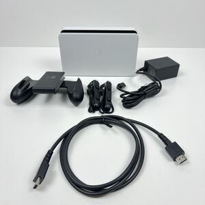 Nintendo Switch OLED Charging Dock Station & Joy Con Grip Bundle HEG-007 HAC-011